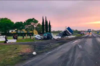 Un caballo en la ruta, un camión con cal viva y un cruce fatal: tres muertos en el km 56