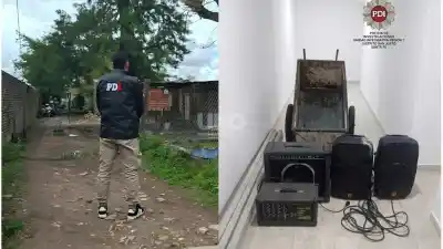 San Justo: entraron a una casa y se llevaron herramientas y equipos de sonido por $4 millones, pero las cámaras los delataron