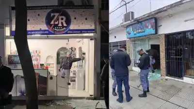 Formosa: entraron a robar a dos locales de celulares y un dueño los esperó escondido adentro
