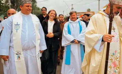 Multitudinaria fiesta de la Virgen de Polco en Chamical: quién encabezó la celebración