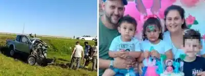 Una familia entera viajaba a un torneo de fútbol y lo que pasó en la ruta dejó a un solo sobreviviente