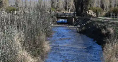 Después de un invierno que se estiró, reabrieron las compuertas que riegan 80 chacras en Gobernador Gregores