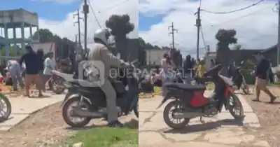 Volcó un camión lleno de tomates en Orán y las "pirañas" no tardaron en aparecer