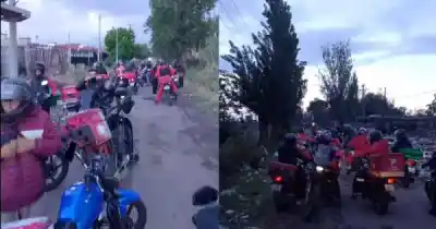 Le robaron la moto a una delivery en Guaymallén y sus compañeros hicieron algo que nadie esperaba