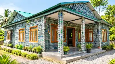Una pareja levantó su casa con 80.000 botellas: adentro hay 4 habitaciones y un detalle que pocos esperan