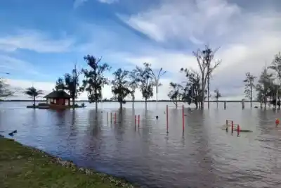 El río Uruguay bajó, pero el intendente de Monte Caseros igual pidió "no entrar en pánico"