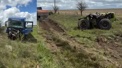 Un camión embistió a un tractor en la Ruta 18: quién era el hombre que murió camino al hospital