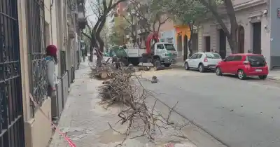 Un gigante del centro de Rosario se vino abajo y dejó a todo un barrio a oscuras