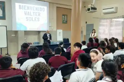 Los chicos del Madre Mercedes Guerra esperaban a un escritor y se llevaron una sorpresa que no olvidarán