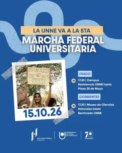 La UNNE sale a la calle: dónde y a qué hora se concentra la quinta marcha universitaria