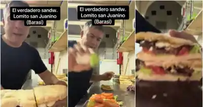 Mostró cómo hace su lomito sanjuanino a $30.000 y las redes no lo perdonaron