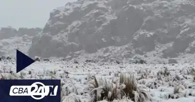 Nevó en plena primavera en las sierras: el dato que complica el viaje por las Altas Cumbres