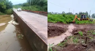 Las lluvias desbordaron ríos en Misiones y hay rutas que ya no se pueden usar