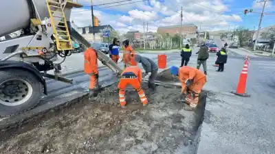 La calle Brown ya tiene hormigón nuevo: qué falta para que habiliten el tramo