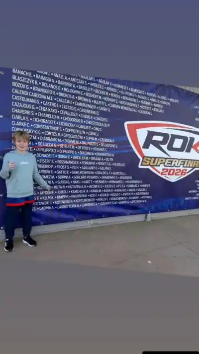 El pibe misionero que corre contra las academias de Ferrari se metió en el pelotón de la Rok Cup