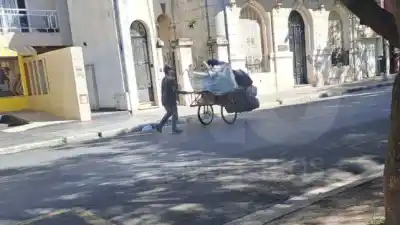Paraná: se cruzan en la calle con otros carritos y ya no alcanza lo que juntan