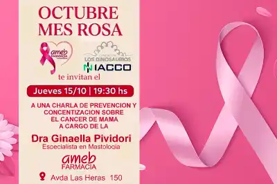 Charla gratuita en Resistencia: lo que tenés que saber sobre el cáncer de mama
