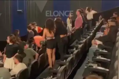 Una butaca, una pelea y un aerosol: lo que encontró la Policía cuando quiso salir del cine