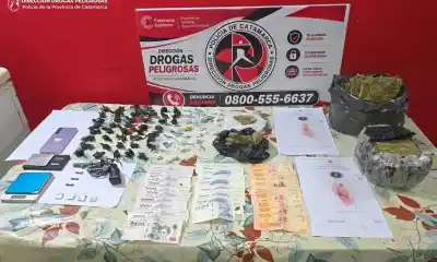 Allanaron una casa del barrio 240 Viviendas y la balanza no era lo único que había adentro