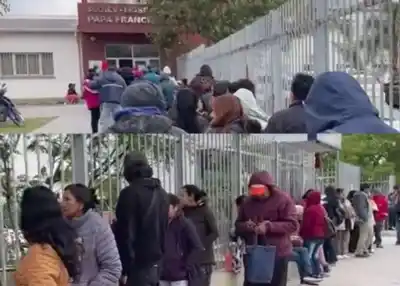 A las 19 del día anterior ya había cola en el Papa Francisco: durmió en la calle por un turno