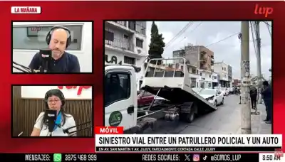 Dos choques en pocos minutos en Salta: uno fue contra un patrullero y hay un detalle clave
