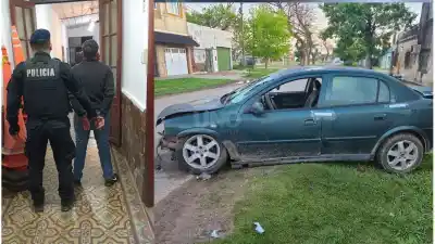 Lo esperaron, arrancó a toda velocidad y terminó incrustado en una casa: qué llevaba adentro del auto