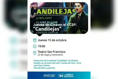 Chaplin vuelve a la pantalla en San Francisco del Monte de Oro: la función que promete emocionar a todos