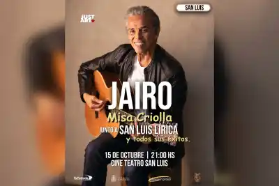 Jairo vuelve a San Luis: el invitado que se sube al escenario con él