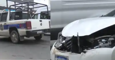 Un patrullero y un auto chocaron en pleno centro de Salta: el dato que apareció en el test de alcoholemia