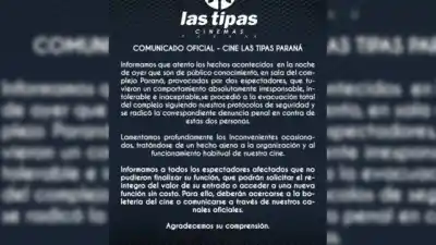 Gas pimienta en la Sala 4: el cine Las Tipas tomó una decisión que complica a las dos mujeres