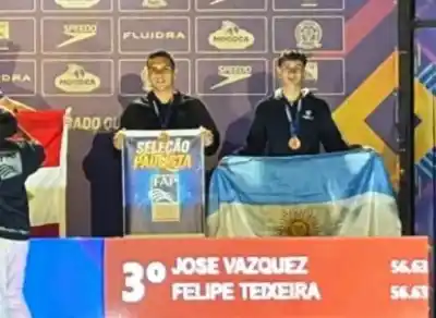 El obereño que hizo historia en la Selección argentina se subió al podio en San Pablo