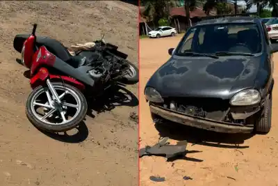 Chocó con un colectivo, siguió andando y a dos cuadras le pasó lo mismo