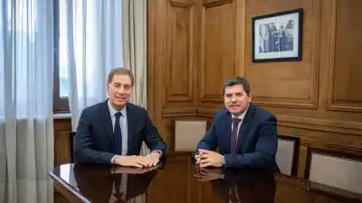 Santilli recibió a Orrego en Casa Rosada: qué obras de la Ruta 40 quedaron sobre la mesa