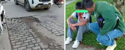 Un bache en la calle lo lanzó contra el pavimento: el rostro ensangrentado que reabre un debate urgente