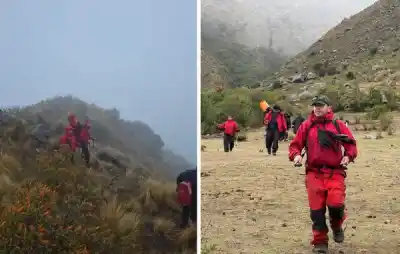 Caminaron 12 horas bajo la lluvia en El Mollar y terminaron descalzos: la misión de cinco bomberos