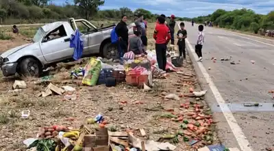 Volvían de la feria en Orán con la camioneta cargada: el vuelco en la ruta 81 que nadie vio venir