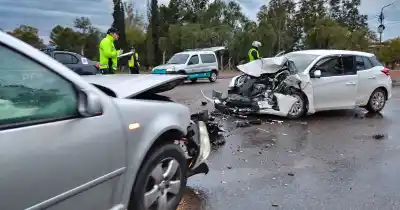 Chocaron de frente en el Parque San Martín: a uno le dio 2,5 de alcohol en sangre