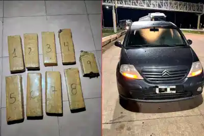 Iban a una cita en Federación, pero la policía encontró algo en la banquina que los delató