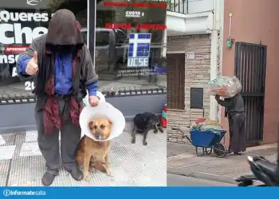 Vendía repasadores en la peatonal y ahora volvió a juntar botellas: el pedido de Abdul Onur