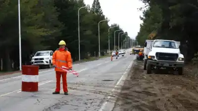 Arrancaron las obras en el acceso al aeropuerto de Bariloche: qué hay que saber para circular