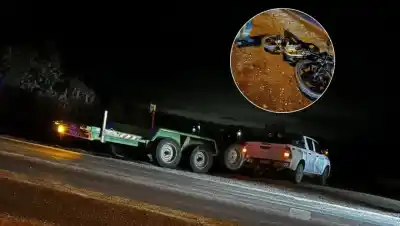 Barda del Medio: chocaron contra una camioneta con carro y terminaron en el hospital