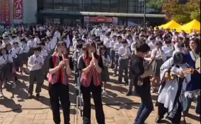 500 chicos en Japón bailaron El Humahuaqueño y el video ya da vueltas al mundo