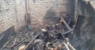 Se les incendió la casa en Guaymallén: lo que encontraron los bomberos adentro