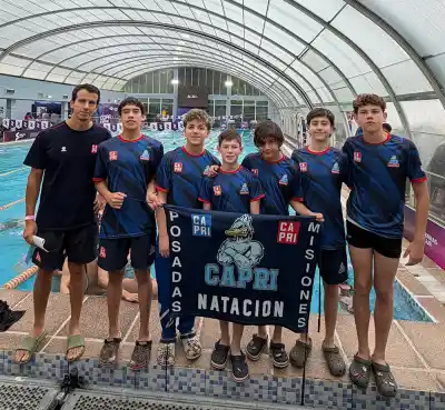 Seis nadadores de CAPRI viajan a San Luis con una misión clara: dejar a Misiones en lo más alto