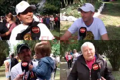 Tenía 87 años, miedo a caerse y un palo de hockey: igual salió a caminar junto a la Virgen