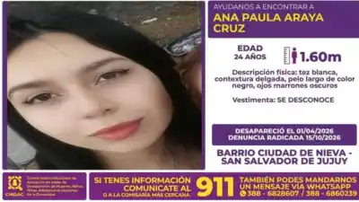 Ana Paula salió de su casa en Ciudad de Nieva y no volvió: la busca toda la provincia