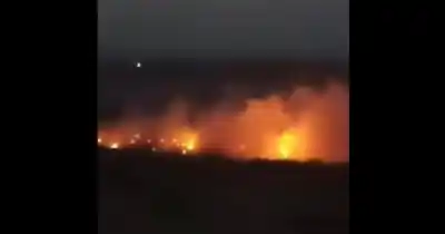 El basural de Caleta Olivia arde y el humo ya complica la Ruta 12