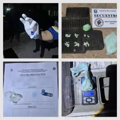 Lo pararon a las 4:35 en Barranqueras y le encontraron 27 envoltorios entre la ropa
