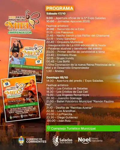 Saladas se prepara para dos días de fiesta: el dato de las entradas que muchos están buscando