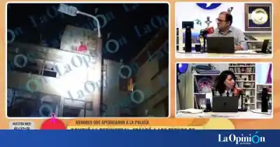 Rompieron la perimetral y terminó en el techo de un monoblock: la reacción de sus hijos complicó todo